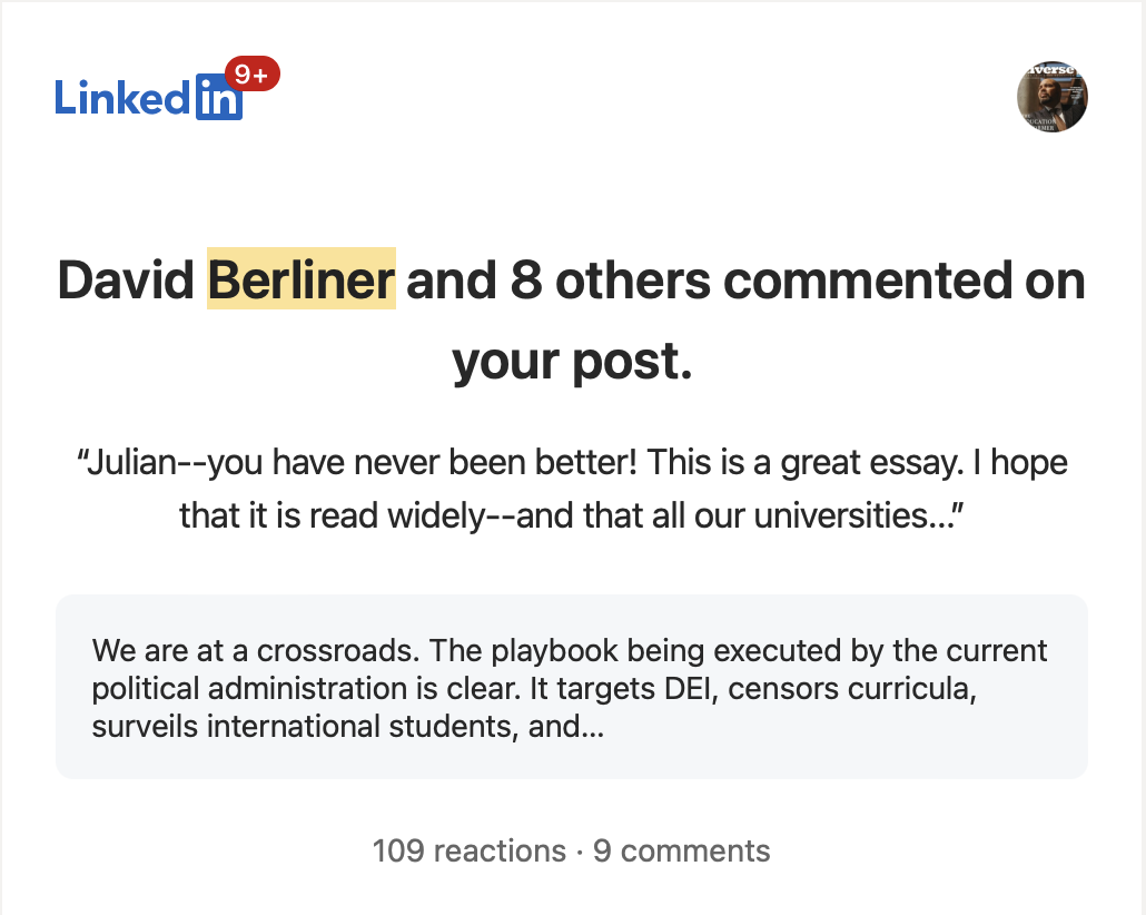 linkedin post
