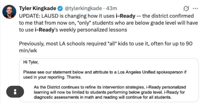 Screenshot from LinkedIn
