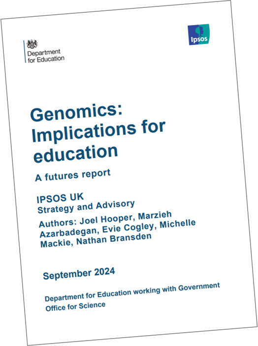 Dept for Ed report cover page