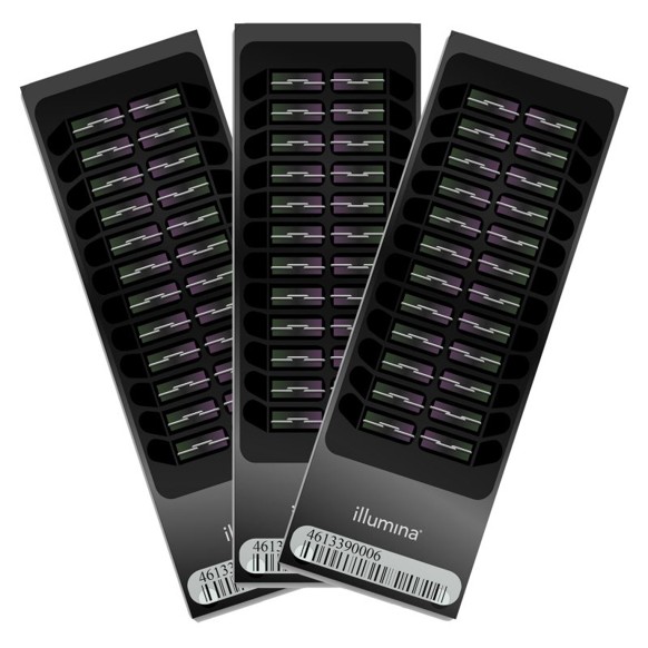 Image of microarrays from Illumina