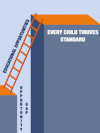 photo of staircase of educational opportunities leading up to an "every child strives" standard