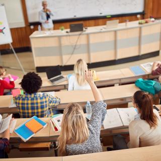 college lecture hall interior