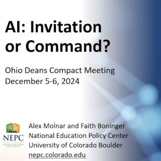 picture of report title page: AI: Invitation or Command?