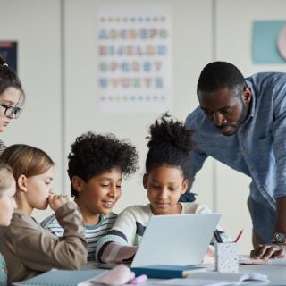 multi-ethnic students in classroom